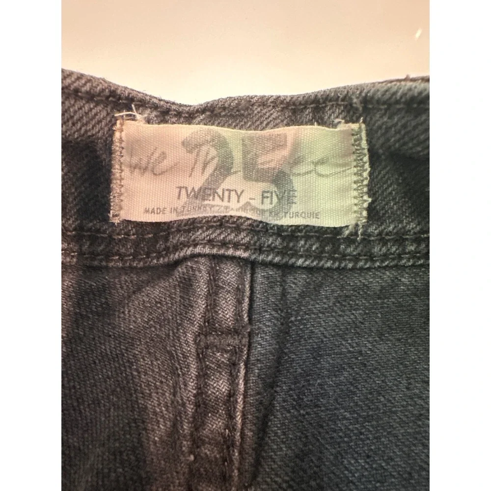 Free‎ People We The Free Libre Wide-Leg Jeans Faded Black High Rise Flare 25